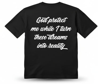 Black (Blue Logo) Forever Prosper Motivational Oversized Tee - foreverprosperuk