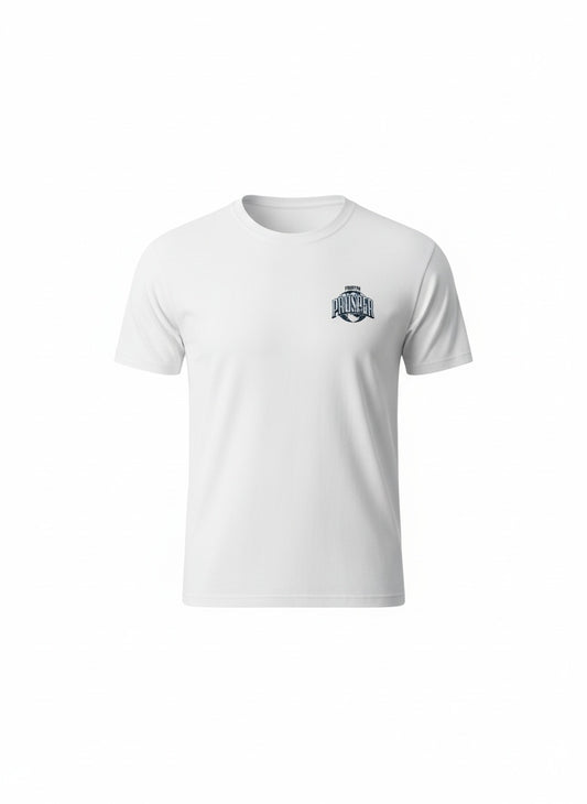 White (Blue Logo) Forever Prosper Motivational Oversized Tee - foreverprosperuk